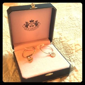 Juicy couture “LOVE JUICY” gold hoops
